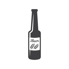 Beer bottle vector icon. Beer flat sign design. Beer bottle symbol pictogram. UX UI icon