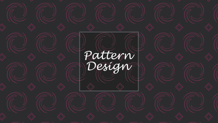 Fototapeta na wymiar Modern vector seamless pattern with ornamental shapes., black color design, stylish background.