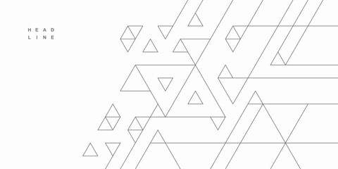 Abstract geometric technological background. Vector creative design.