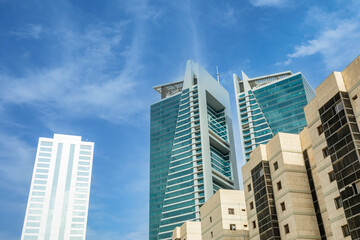 Fototapeta na wymiar Modern buildings in the city center of Riyadh, Saudi Arabia