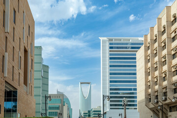 Modern buildings in the city center of Riyadh, Saudi Arabia