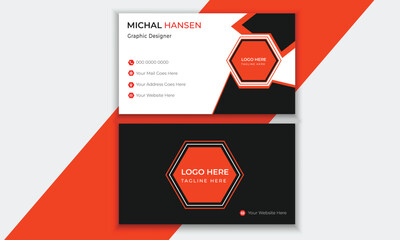 creative business card template style simple visiting card Vector clean  modern print 