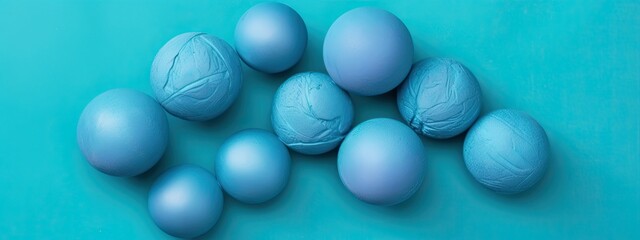 baby blue monochromatic  textured background - generative ai art 