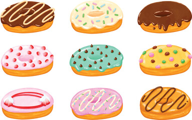 set of donuts