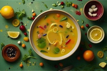 Soup with many ingredients. Generative AI