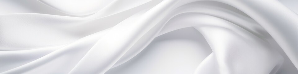 illustration, white satin cloth background, website header, ai generative