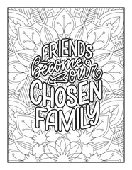 motivational quotes coloring pages design .inspirational words coloring book pages design. Hand drawn with inspiration word. Coloring for adult and kids. Vector Illustration. Positive quotes coloring 
