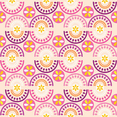 Happy Cinco de mayo template  seamless pattern with guitar, sombrero, pepper, firework, pattern  Translation from spanish - Cinco de Mayo - May 5 federal holiday in Mexico.Vector illustration 