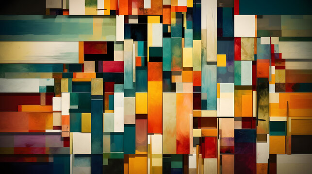Building Blocks of Modern Art. Generative AI © PIRMYN