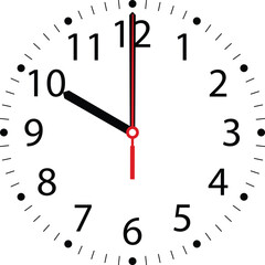  Ten clock vector