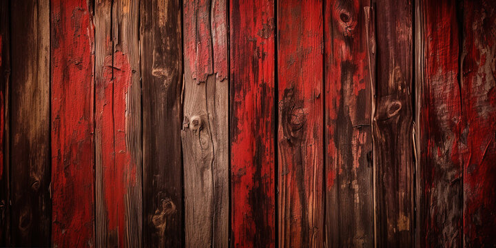 Red wooden planks background. Wooden texture. Red wood texture. Wood plank background