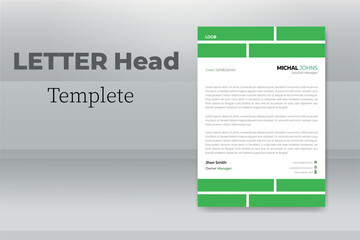 business letterhead template.