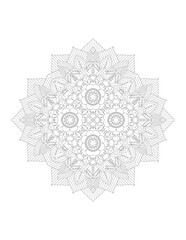 Decorative ornament in ethnic oriental style. Coloring book page. Flower Mandala. Vintage decorative elements. Oriental pattern, vector illustration. Mandalas for coloring book. Mandala patterns.