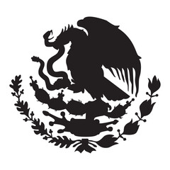 Coat of arms of Mexico silhouette