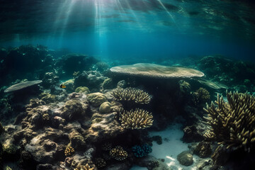  Great Barrier Reef. Generative AI