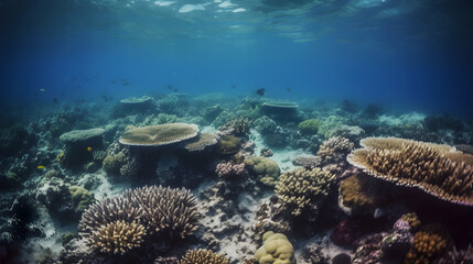 Naklejka na ściany i meble Great Barrier Reef. Generative AI