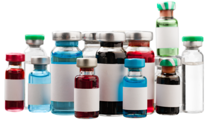 Covid corona virus vaccine vial bottles for intramuscular injections