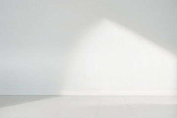 Abstract white studio background for product presentation. 