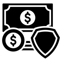 money protection, business and finance icon.