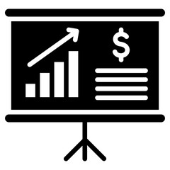 presentation business and finance icon.
