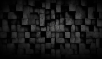 black grunge background made with AI generative