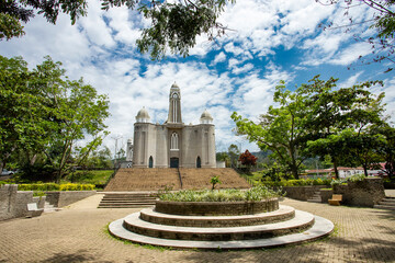 Caracoli, Antioquia - Colombia - March 29, 2023. It is a church of great beauty for its architecture and decoration, Temple of Catholic worship