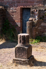 Lützelburg, Burgruine Château de Lutzelbourg im lothringischen Teil der Vogesen