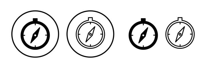 Compass icon vector. navigation icon