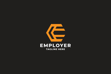 Employer Letter E Pro Logo Template
