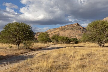 Fototapeta premium scenic rock formation in erongo region of namibia