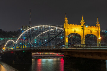 Obraz premium Smithfield Street Bridge Pittsburgh Pennsylvania