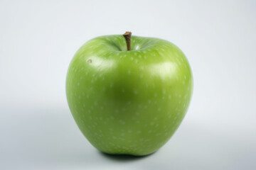 Green Apple, Isolated apple on a white background, generative ai, Fresh tasty fruit