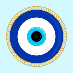 evil eye ethnic pattern. mystical traditional turkish edition. symbol. vector seamless background 