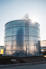 Metal industrial tank for water or fuel	
