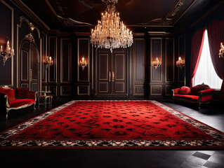 Sophisticated Red Carpet Presentation Stage for Top-Notch Products