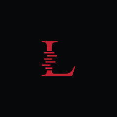 initial l logo design elegant icon