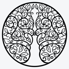 Tree of Life , Yggdrasil vector	
