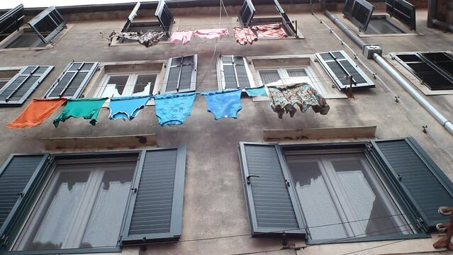 Mediterranean clothes line.