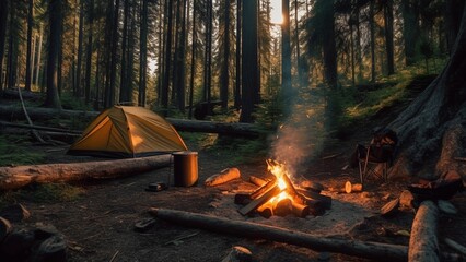Get Cozy in the Great Outdoors: Roasting Marshmallows by the Campfire in Our Comfy Tent