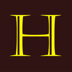 illustration the letter H