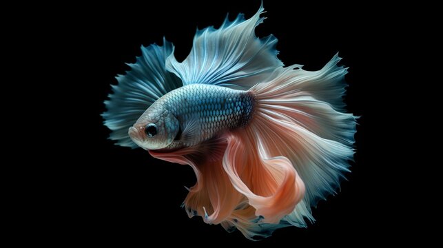 Graceful Siamese Fighting Fish