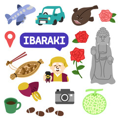 茨城のアイコン　線無し