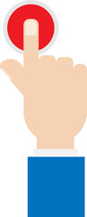 Vector of a businessman's hand icon