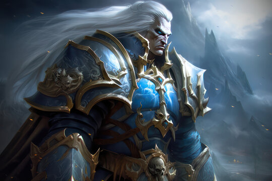 The king of northrend dark knight in the snow