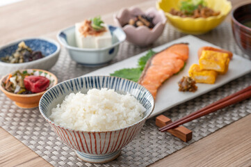 健康的な和食の朝食