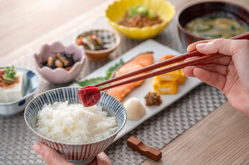 健康的な和食の朝食