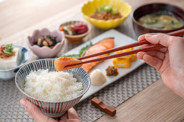 健康的な和食の朝食