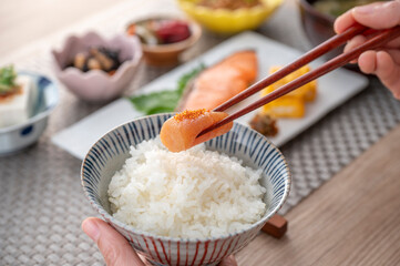 健康的な和食の朝食