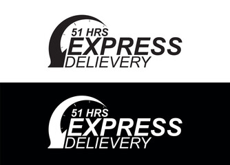 Obraz premium Express delivery in 51 hours. Fast delivery, express and urgent shipping