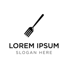 fork logo vector illustration isolated on white background